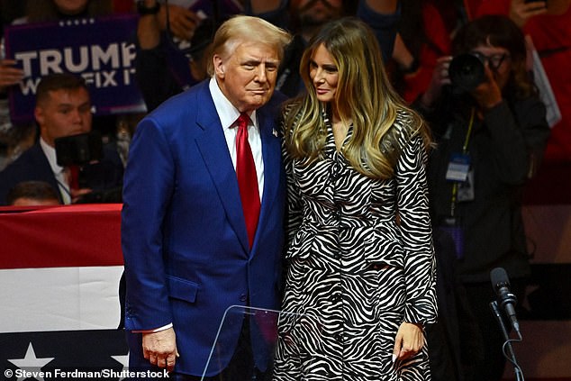 Melania surprised MAGA fans by making surprise comments on stage at her husband Donald Trump's Madison Square Garden rally on Sunday, October 27.