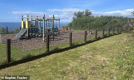 Above: the children's play area.