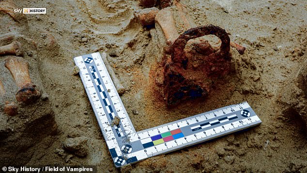 The piece of metal that turned out to be an 'incredibly rare' triangular padlock