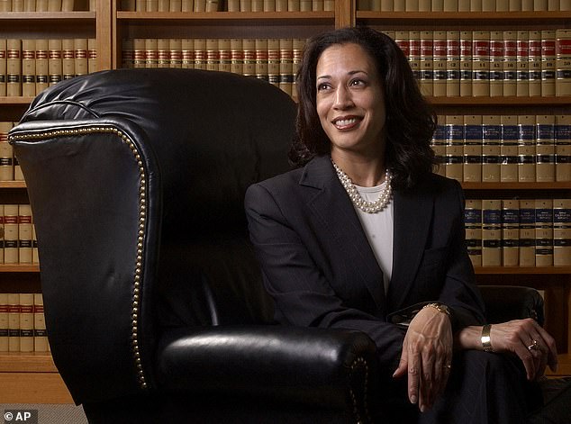 Then-San Francisco District Attorney Kamala Harris poses for a portrait in San Francisco on June 18, 2004.