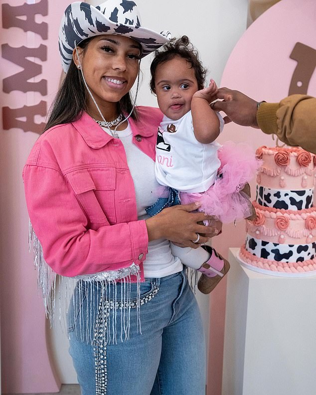 Amani Joy, who would turn two in November, is pictured with her mother, Monique.