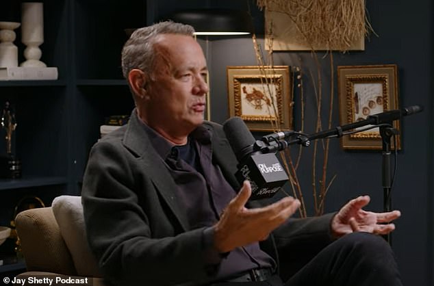 Hanks said his younger experiences helped him develop his passion for 