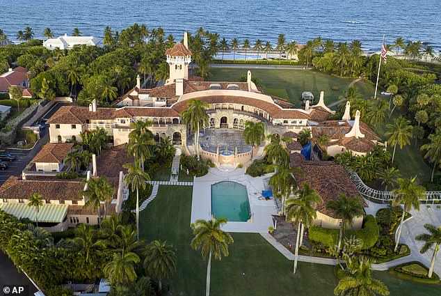 An aerial shot of Mar-a-Lago from 2022. The estate has been converted into a club where members can enjoy amenities or host events.