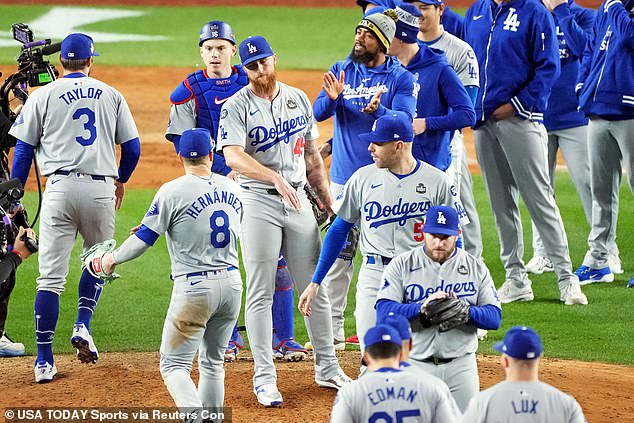 The Dodgers came back in the extra inning to win Game 1 before reeling off two more victories.