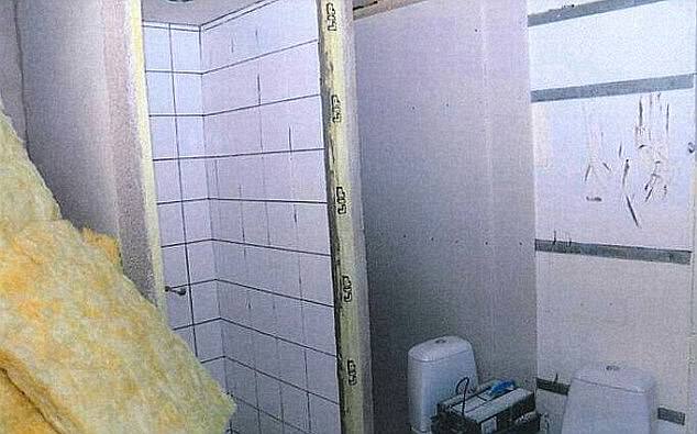 Police footage taken inside the bunker indicated it was still a work in progress.