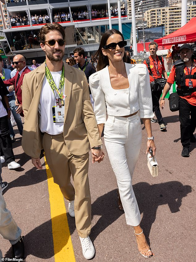 Currently, the model is engaged to German soccer goalkeeper Kevin Trapp, 34, who plays professionally for the German national team; seen in May 2024