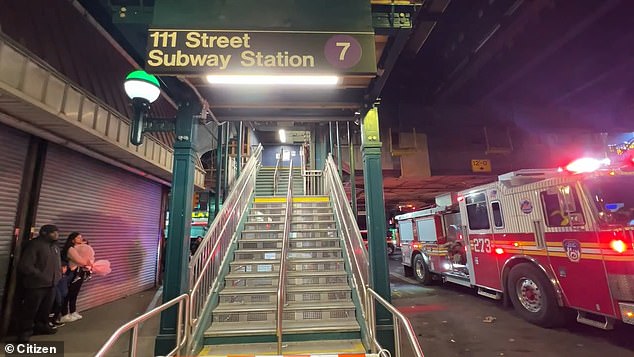 Krystel Romero, 13, was pronounced dead at the scene on Sunday after she and an unidentified 14-year-old friend fell from the top of a 7 train in Queens, New York and were run over at the street station. 111.