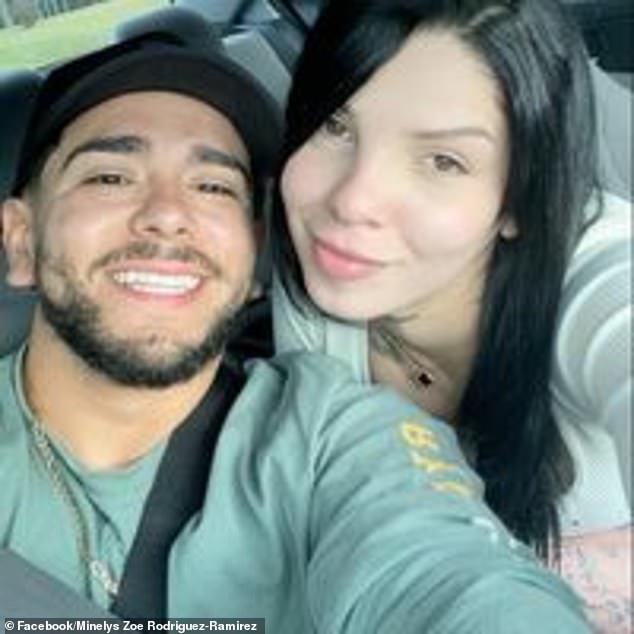 The mother of one had been texting her fiancé Julio Tovor (pictured together) the night she disappeared, and he said she strangely texted him that 