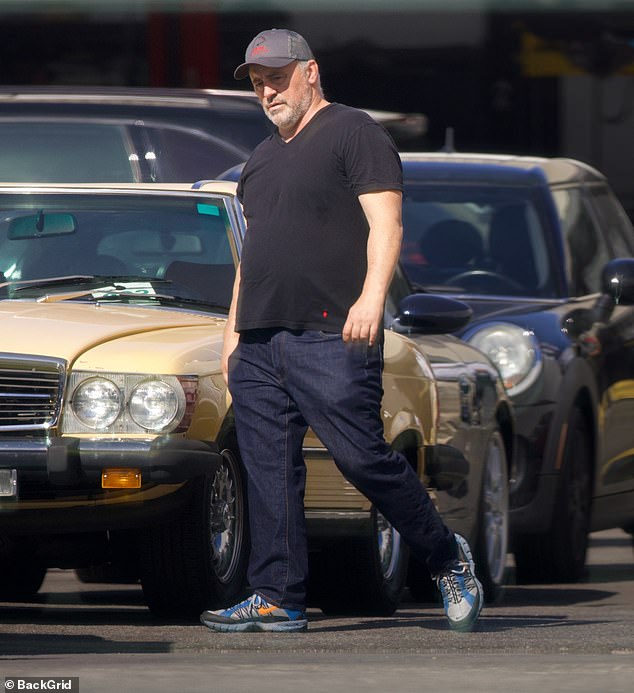 The veteran actor was photographed wearing a similar ensemble in Van Nuys, California, last month.