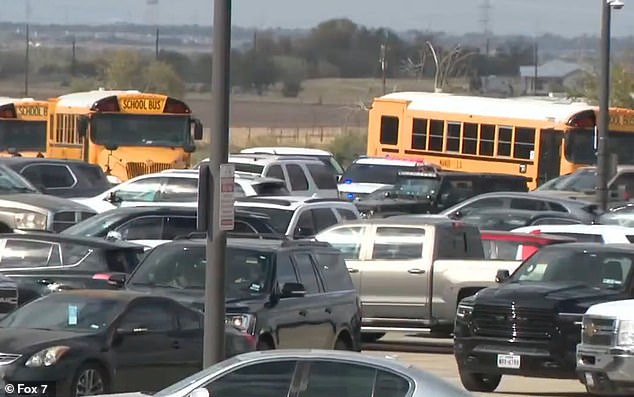 The school later closed early to allow parents to pick up their students and buses to drop them off at home.