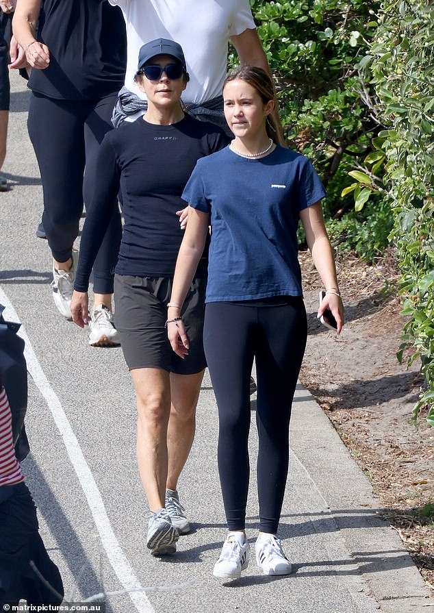 The mother-daughter duo soaked up some sun on their day off