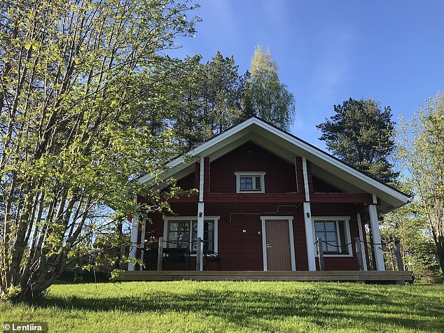 Margaret visits the holiday village of Lentiira. Above, one of the resort's cabins.