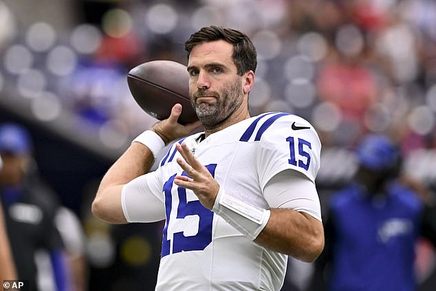 Joe Flacco, 39, will be the Colts' play-caller after the Richardson controversy.