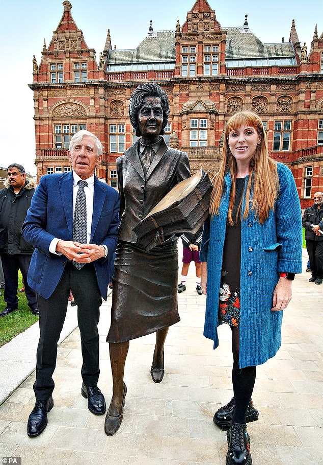 Angela Rayner, deputy leader of the Labor Party, has been seen sporting her favourite, a pair of flat-soled black lace-up shoes decorated with colorful flowers.