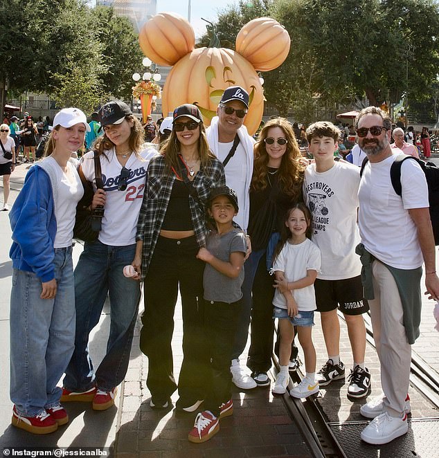 'The best day with the best people @disneyland,' Alba wrote in the caption of her photo series