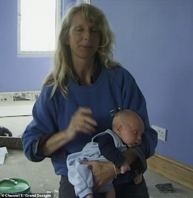 Tiger (pictured with his mother Jules in 1999) had arrived before the couple had the chance to complete their new home in Newhaven, East Sussex.