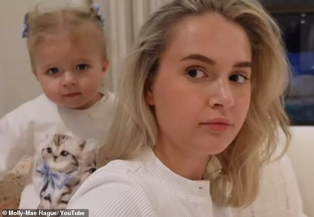 The former Love Island star opened up in a new vlog this week about her little one's attachment issues and said: 