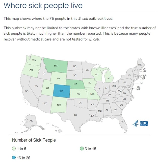 At least 75 people have gotten sick after eating at McDonald's in 13 states, CDC says