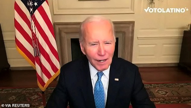 President Joe Biden made a mistake while giving a speech on Monday.