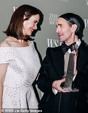 Paulson presented the Fashion Innovator award to Marc Jacobs