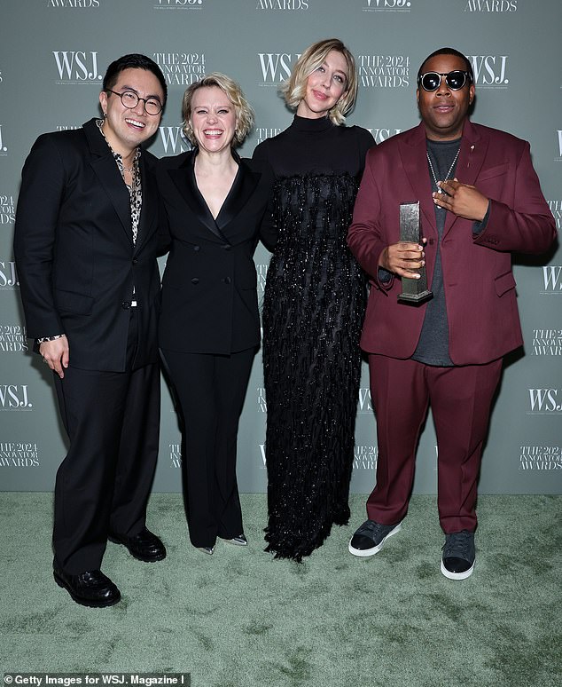 Bowen Yang, Kate McKinnon, Heidi Gardner and Kenan Thompson attend the WSJ. Innovators Awards Magazine 2024