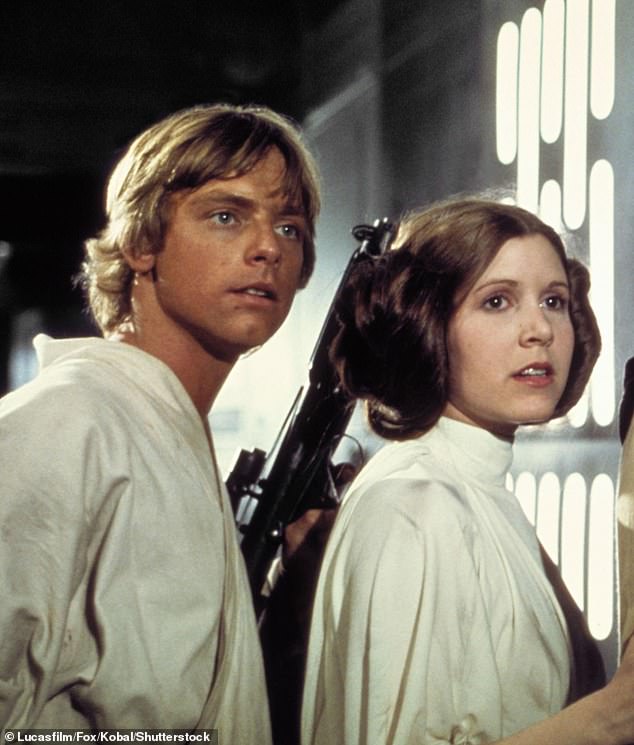 In the photo: Star Wars characters Luke Skywalker and Princess Leia.