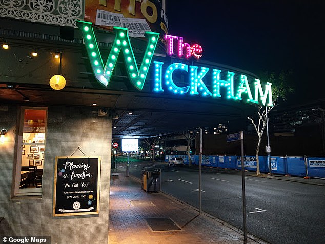 The incident left Australians divided with some vowing never to visit the pub (pictured at The Wickham in Brisbane).