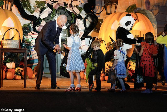 In total about 8,000 children celebrated Halloween at the White House