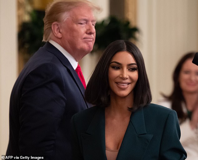 Kardashian worked extensively with Republican candidate Donald Trump in previous efforts. Photographed in June 2019.