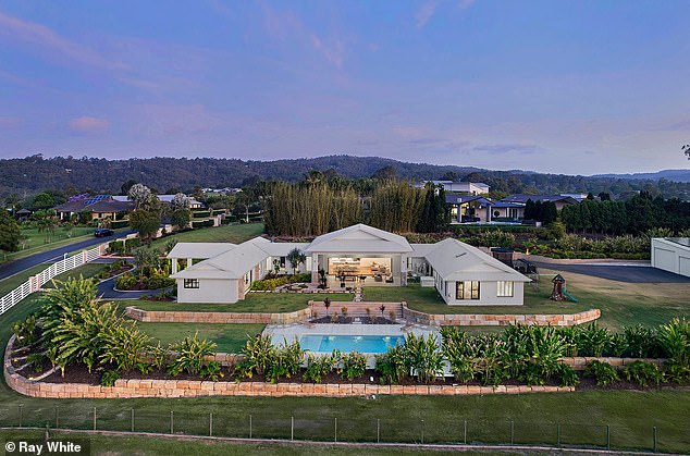 The former Brisbane Broncos star, 30, and his wife Tegan bought the 9,560 square meter rural acreage in 2019 for $880,000. While no price has been listed for the sprawling property, the property's sales agents estimate the median price of similar homes in the area to be $1,850,000.