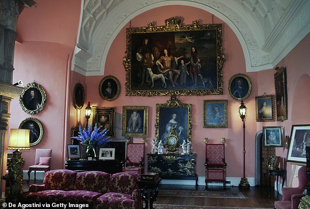 Hall, Glamis Castle, childhood home of Elizabeth Bowes-Lyon (1900-2002), wife of King George VI and mother of Queen Elizabeth II