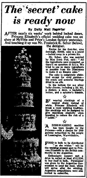 The Daily Mail report on the cake