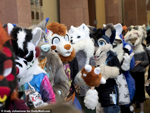 The community is mostly online, but they get together to meet each other at conventions like the Anthro Weekend Utah furry convention.