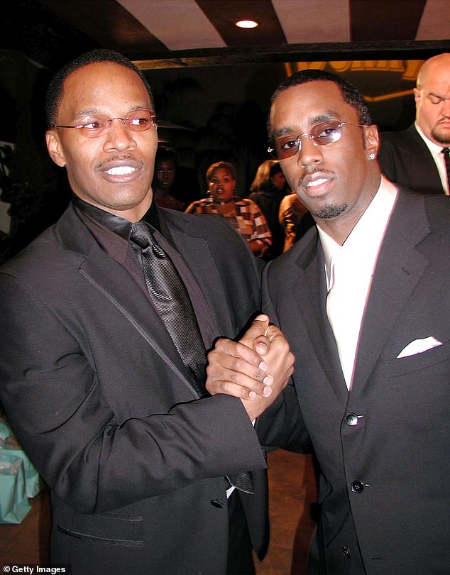 It comes days after Jamie avoided responding when asked to address the rumor that Sean 'Diddy' Combs was linked to his mysterious hospitalization in 2023; photographed in 2002