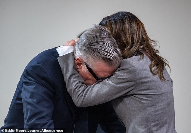 This comes after Rust's prosecutor asked a judge to reopen Alec's manslaughter case following the shooting of cinematographer Halyna Hutchins, photographed in July after the trial collapsed.