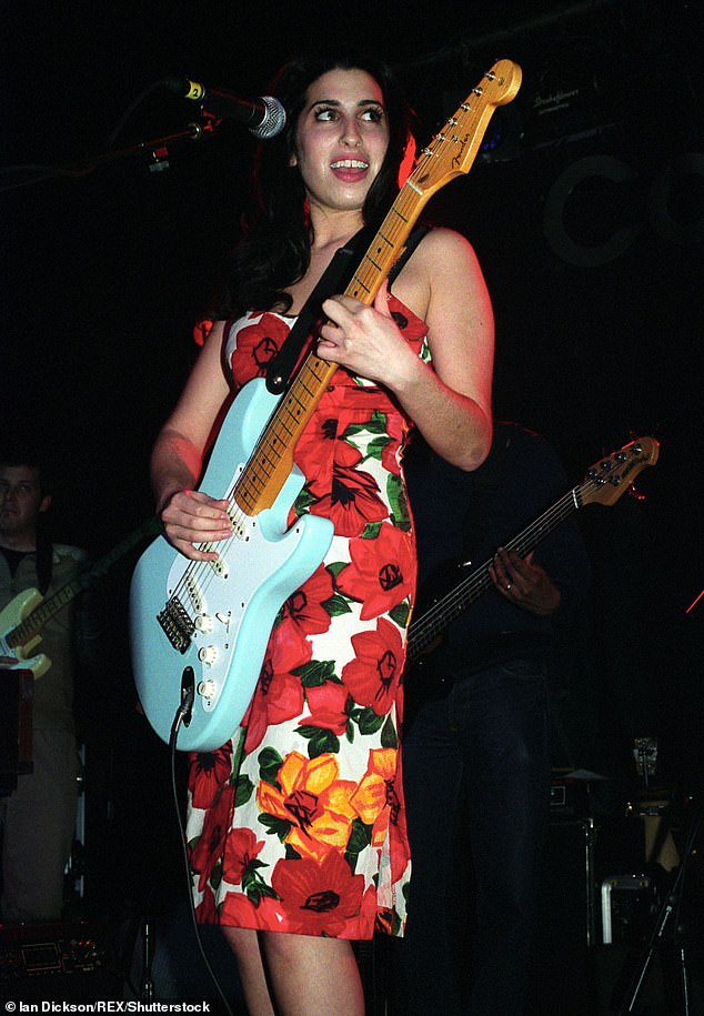 Amy Winehouse (pictured) played a light blue Stratocaster, and American blues singer Bonnie Raitt prefers sunburst finishes.