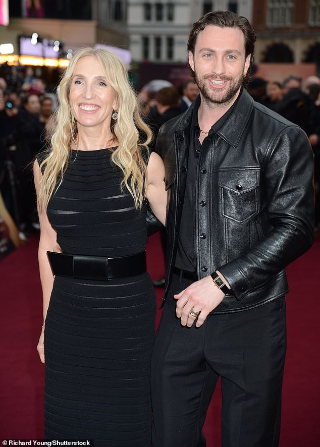 Fans online couldn't resist pointing out the 23-year age difference between Aaron and his wife Sam Taylor-Johnson, 57 (pictured in April).