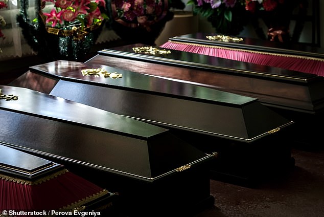 Allan's family have been trying to cremate his body, but it has also proven difficult to find a coffin large enough (file image)