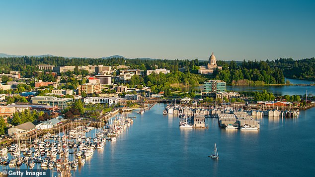 Olympia was the only metro in the Western US to earn a spot in the coveted top 10 (pictured: Olympia on a summer afternoon, looking from downtown toward the Capitol).