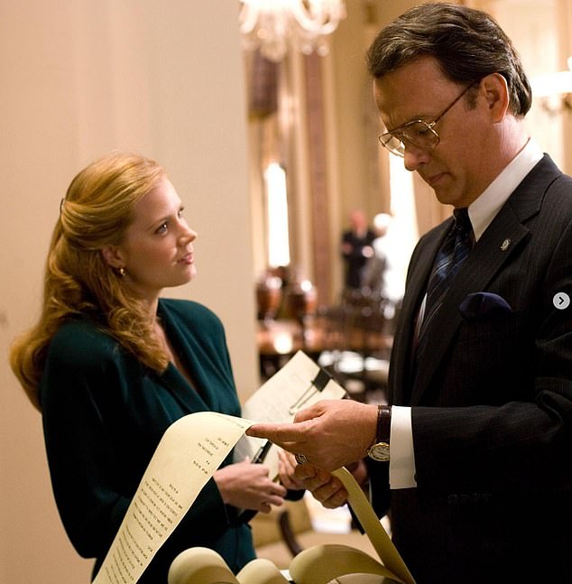 With Tom Hanks in Charlie Wilson's War in 2007