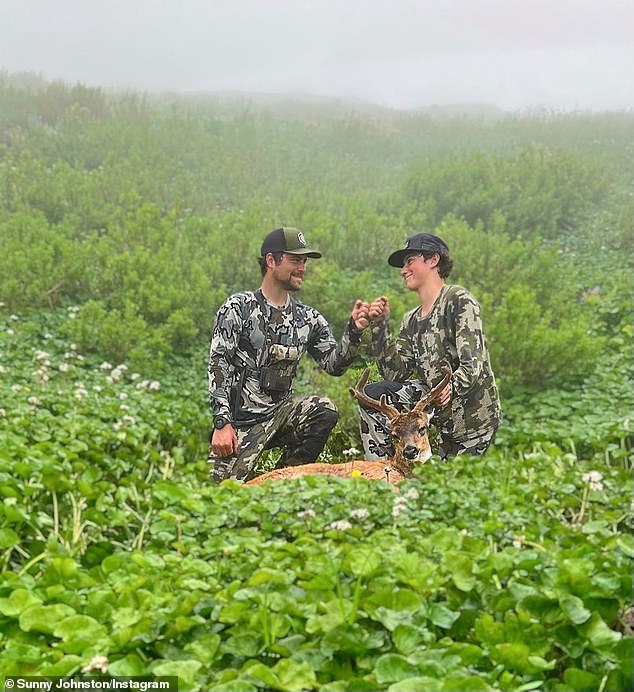 Two months ago, the 15-year-old (R, pictured in 2023) texted his 34-year-old mother saying he was moving to Alaska to be closer to his father Levi Johnston (L).