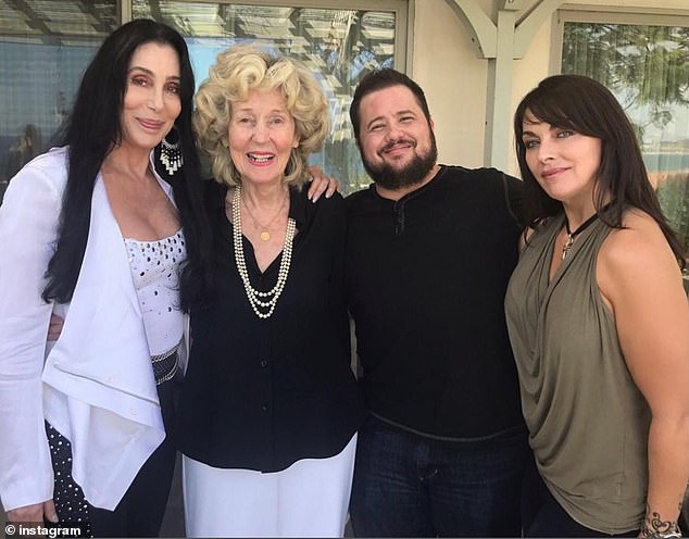 Chaz and Shara were with Cher to celebrate her mother's 91st birthday in 2019. Georgia died in December 2022 at age 96.