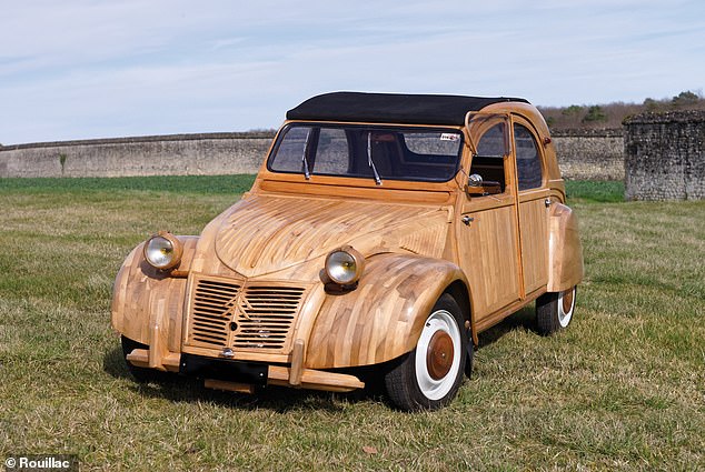 Most expensive 2CV sold at auction: This wooden model sold for more than £180,000 last year, making it the most expensive example of the iconic car to change hands at a public sale.