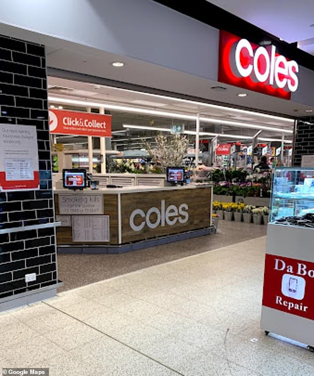 The shopper asked staff to stop the children because she believed they had stolen. They told him that they could not act because the children were minors. Pictured is the Coles Bondi junction