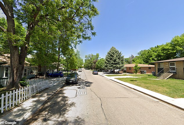 Emery Street in Longmont where the freak accident occurred