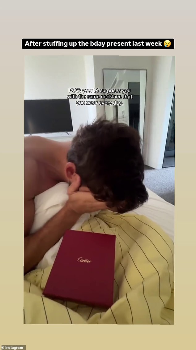 Duncan shared a video on Instagram of the moment he surprised his girlfriend with Cartier jewelry on her birthday. But he was devastated when she opened the box and informed him that she already had the same necklace.