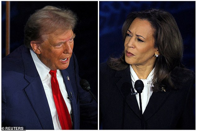 Donald Trump and Kamala Harris are locked in a tight race, but DailyMail.com/JL Partners' election modeling suggests the former president has all the momentum with two weeks left.