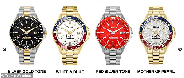 'Fight Fight Fight' watches start at $499 and come in a variety of different colors, including red and blue.