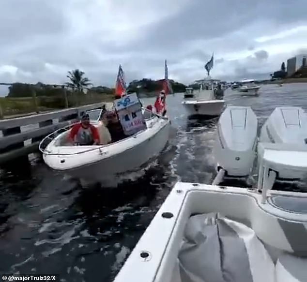 Just before the water took over their boat, the neo-Nazis were heard shouting 