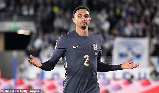 Trent Alexander-Arnold scored a stunning free kick to give England a comfortable lead.